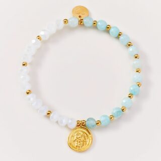 Armband Hamsa Türkis White