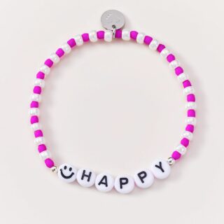 Armband Happy Purple/white