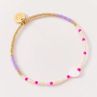 Armband Heart Pink Purple
