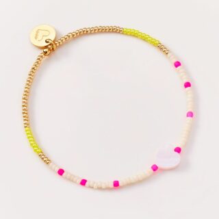 Armband Heart Pink Yellow
