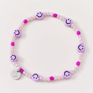 Armband Smiley Purple