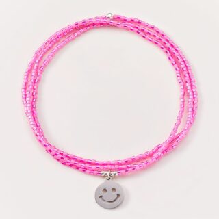 Two In One Purple Smiley Silver