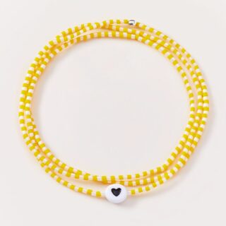 Two In One Yellow/white Heart